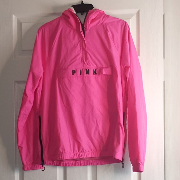 Victoria's Secret PINK Pullover Hooded Wind Breaker Jacket - Picture 1 of 7